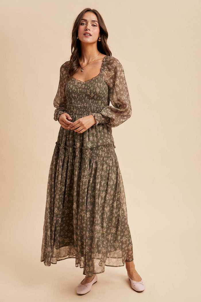 Floral Smocked Dress