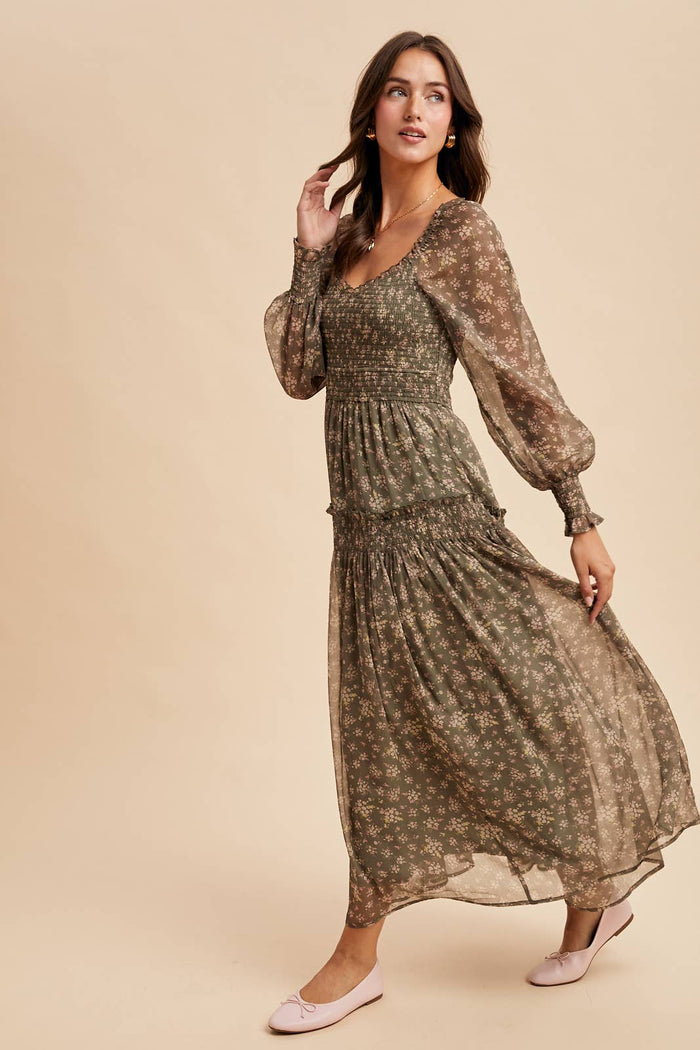 Floral Smocked Dress