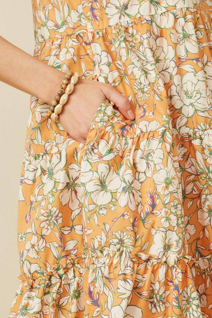 Floral Tiered Tank Dress