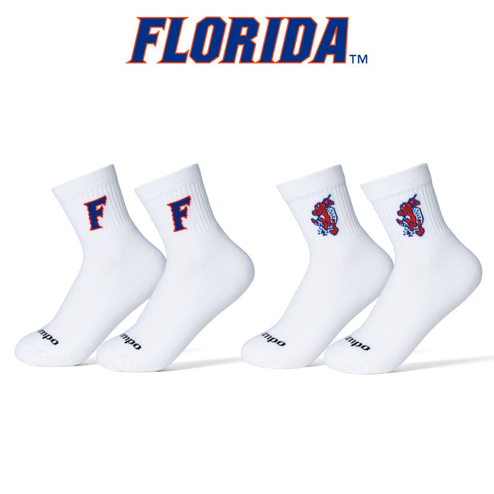 Del Campo Florida Gators Pack golf socks featuring both officially licensed team styles