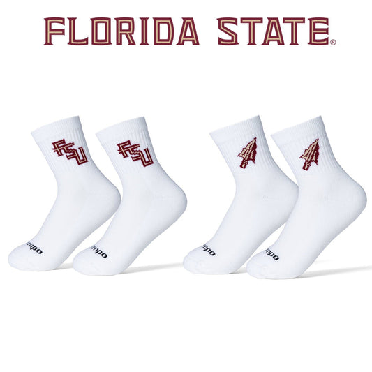 Del Campo Florida State Seminoles Pack golf socks featuring both officially licensed team styles