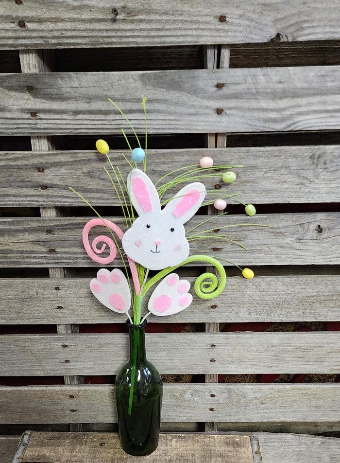 Foam Bunny and Egg Stem
