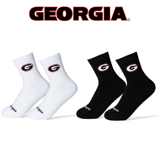 Del Campo Georgia Bulldogs Pack golf socks featuring both officially licensed team styles