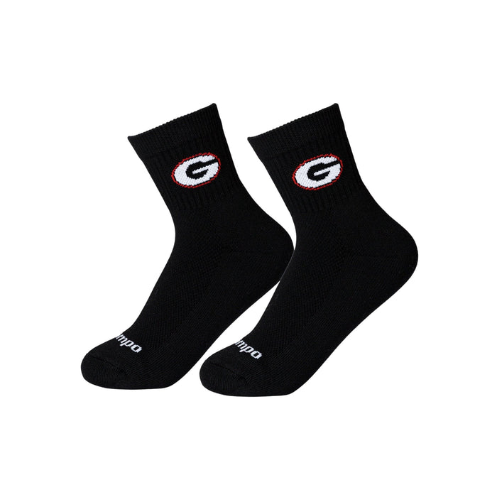 Del Campo Georgia Bulldogs Pack golf socks featuring both officially licensed team styles