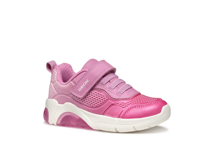 Geox Kids Trainers | Fadinlight | Pink & Fuchsia