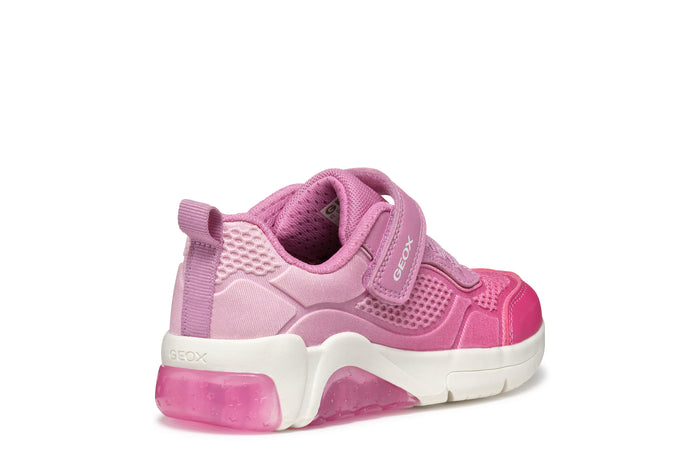 Geox Kids Trainers | Fadinlight | Pink & Fuchsia