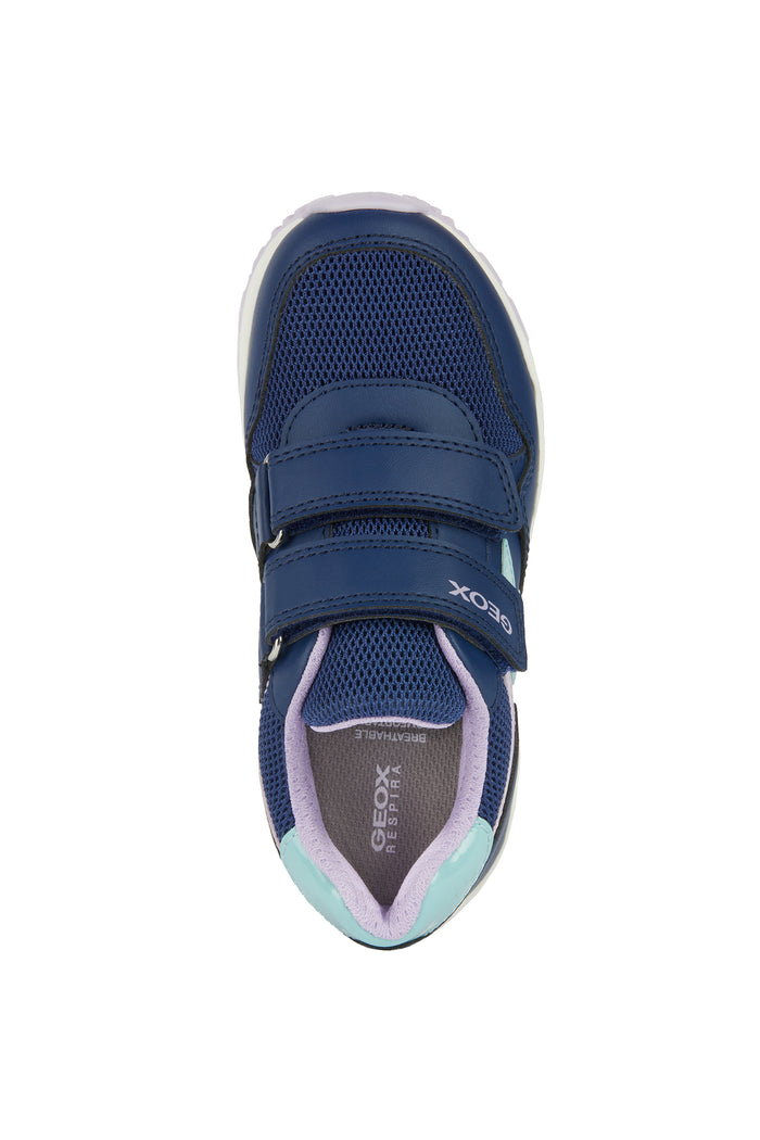 Geox Kids Trainers | Pavel | Navy & Lilac