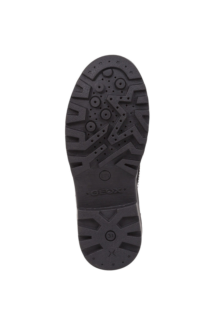 Geox School Shoes | Casey Lace Brogue | Patent Black