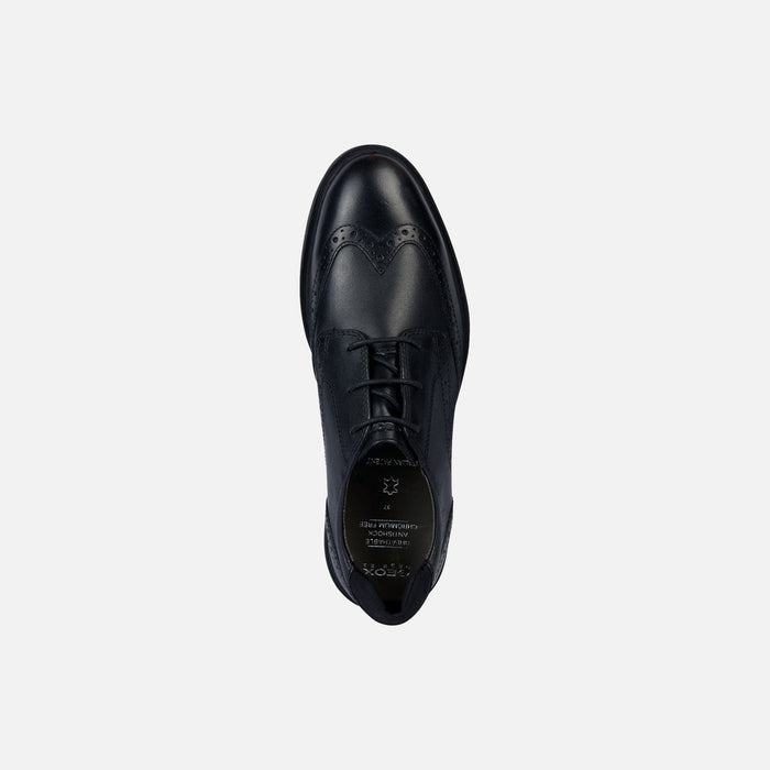 Geox School Shoes | Zheeno Lace-Up | Black
