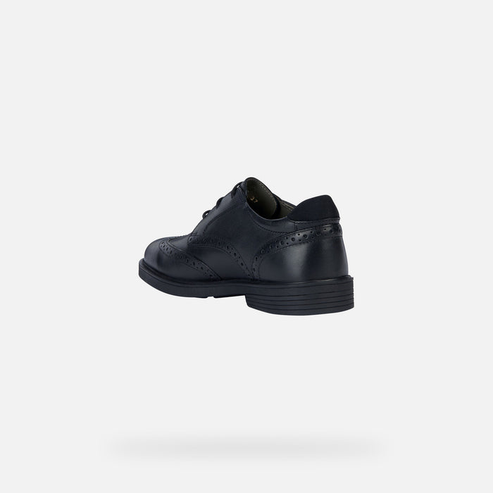Geox School Shoes | Zheeno Lace-Up | Black