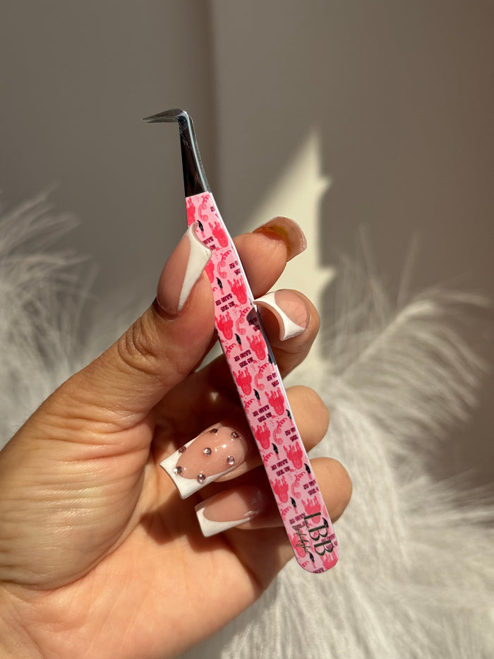 Girly ghostface 90° tweezers￼