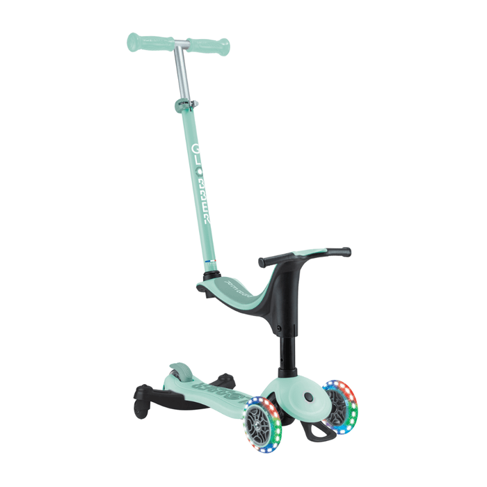 Globber Go Up Sporty Lights 360 Scooter - Mint/ Pistachio