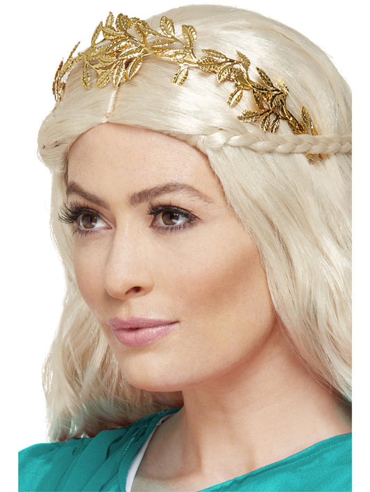 Grecian Leaf Headband, Gold