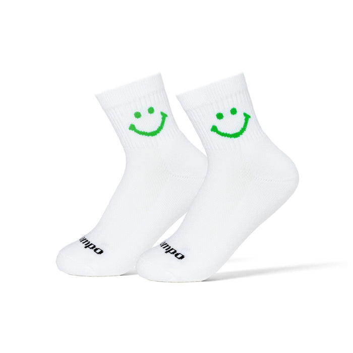 Del Campo Green Smiley golf socks
