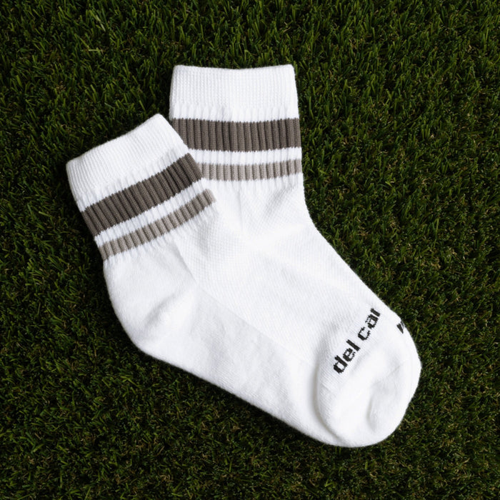 Del Campo Grey Stripes golf socks
