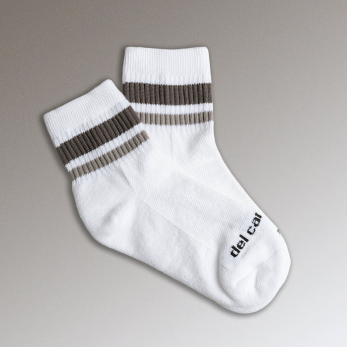 Del Campo Grey Stripes golf socks