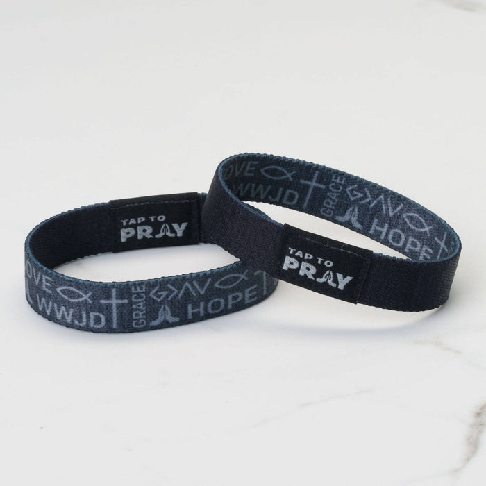 Grey | Symbols of Faith | Tap To Pray® Wristband