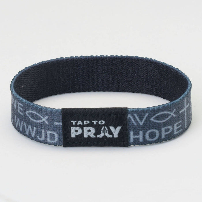 Grey | Symbols of Faith | Tap To Pray® Wristband