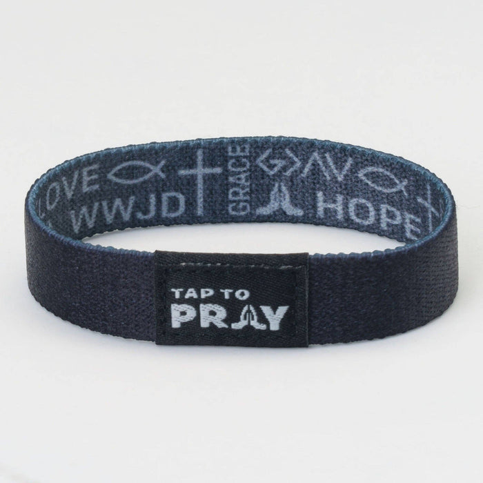 Grey | Symbols of Faith | Tap To Pray® Wristband