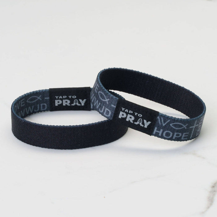 Grey | Symbols of Faith | Tap To Pray® Wristband