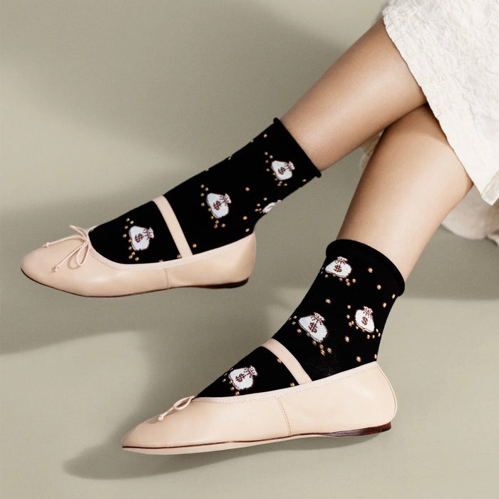 Hansel From Basel: Money Bags Crew Sock