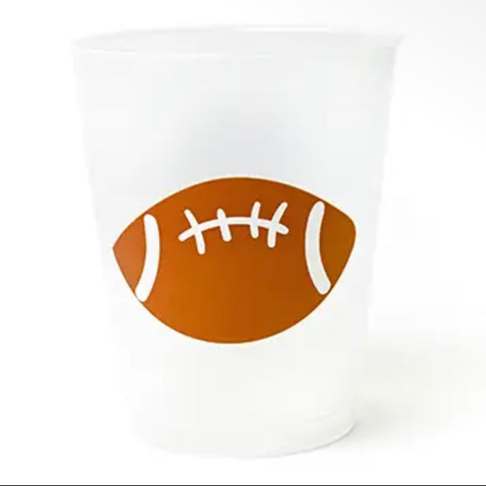 Happy Everything Football Frosted Cups Set of 10