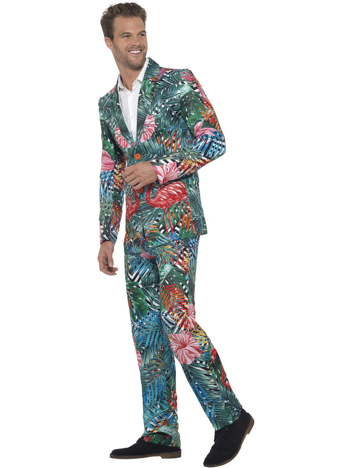Hawaiian Tropical Flamingo Suit