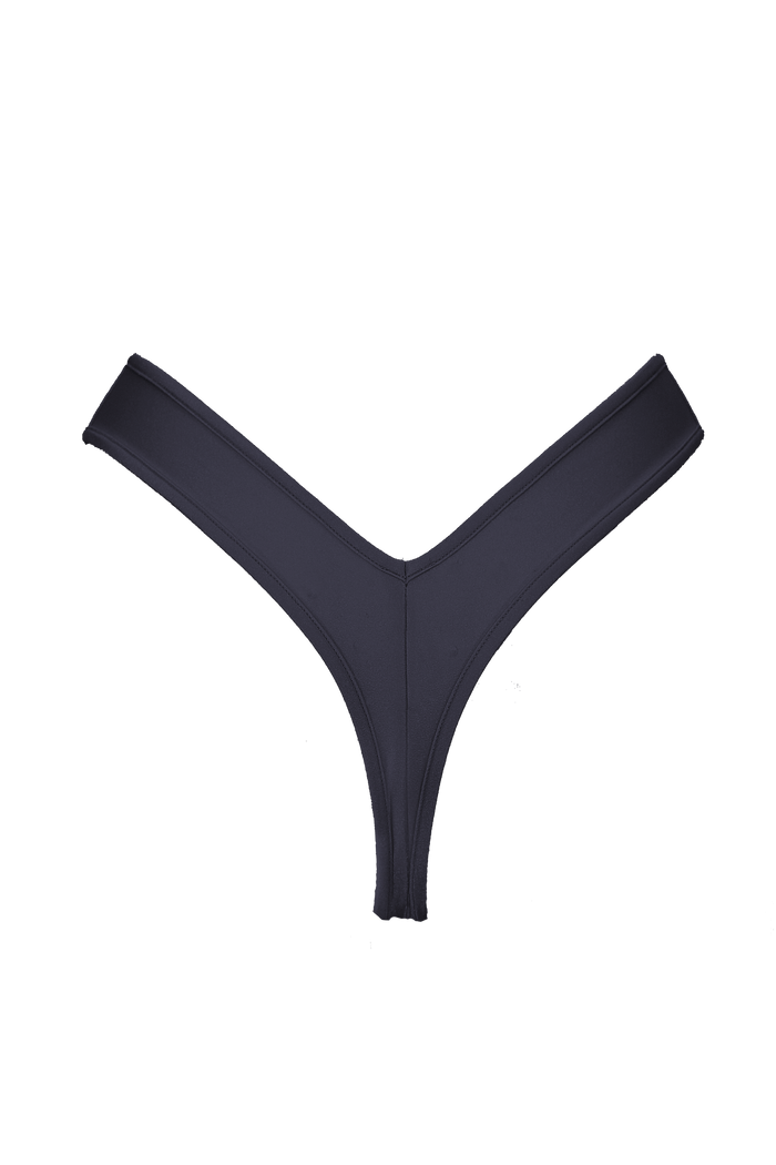 High-Cut Bikini Bottom / LULY BLACK - EXES LINGERIE