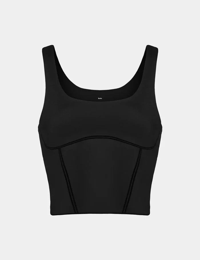 | HiTouch™️ Active Contour Tank shown front-facing against a light gray background | Black