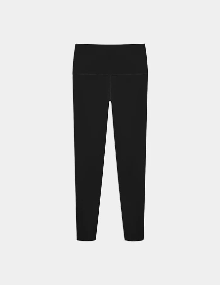 | Front view of model highlighting the coverage and fit | Black