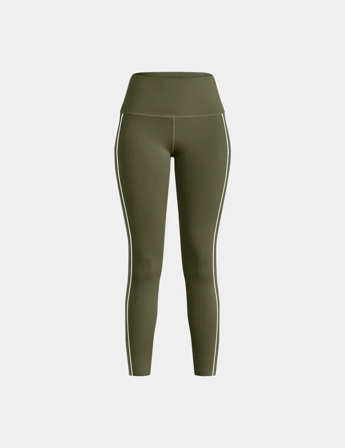 | Front view of model highlighting the coverage and fit | Olive
