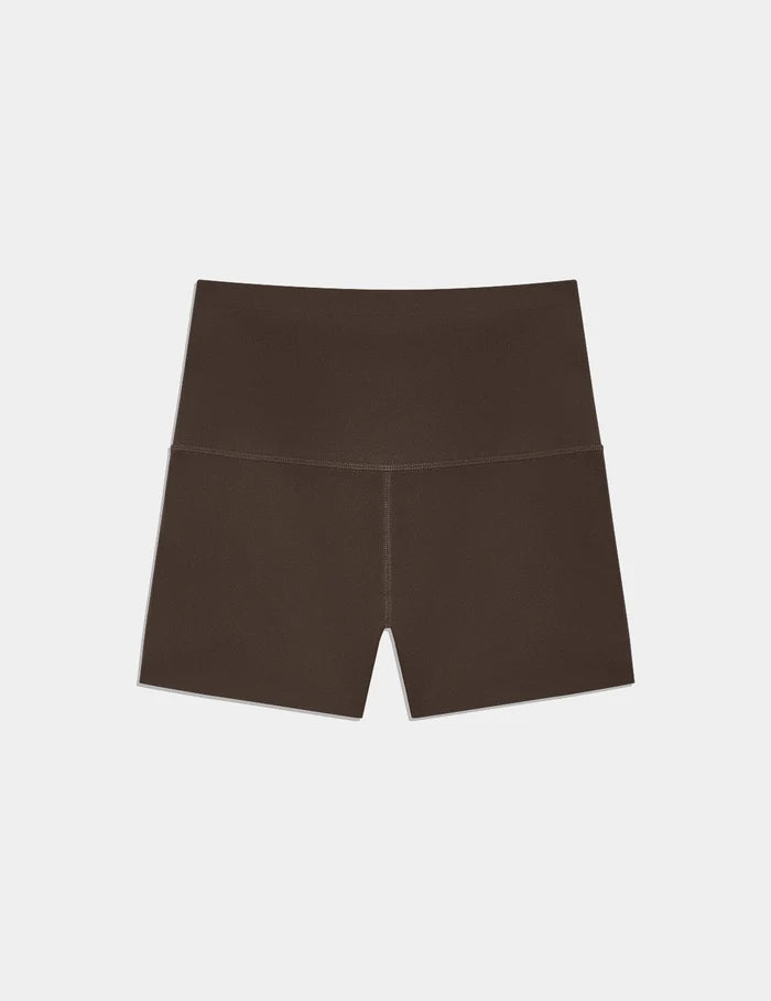 | Front view of model highlighting the coverage and fit | Espresso