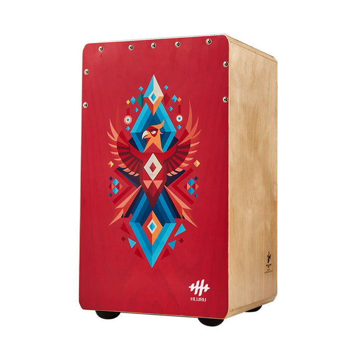 Hluru Chinese Ash Cajón 42CN Hibiscus Rosa Teenager Series for Yoga - Vermilion Bird
