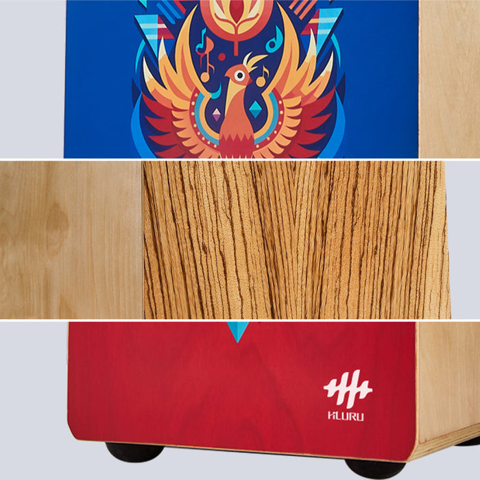Hluru Chinese Ash Cajón 42CN Hibiscus Rosa Teenager Series for Yoga - Vermilion Bird