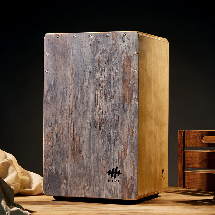 Hluru Chinese Ash Cajón 48CN Hoarfrost for Mindfulness - Vermilion Bird