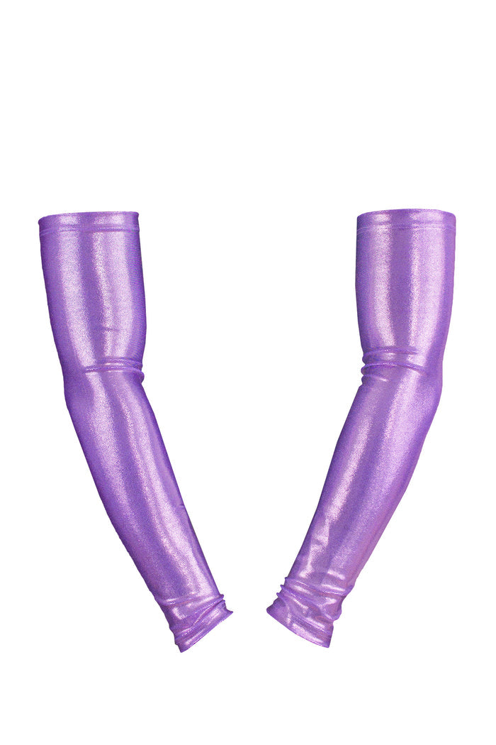 Holographic Arm sleeves /LILAC HOLO,SKIRTS & PANTS - EXES LINGERIE