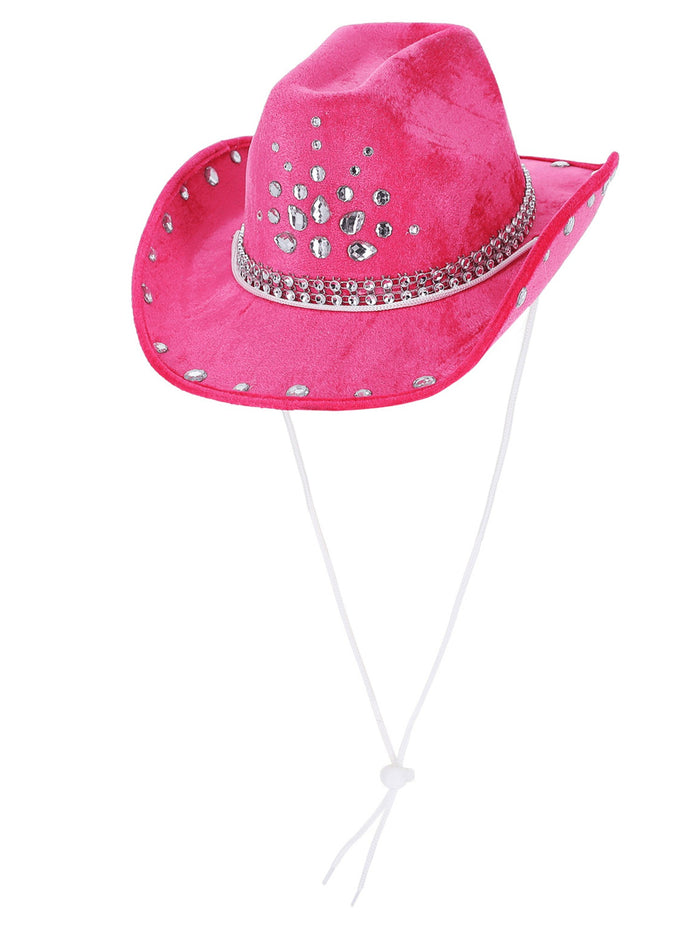 Hot Pink Rhinestone Cowboy Hat