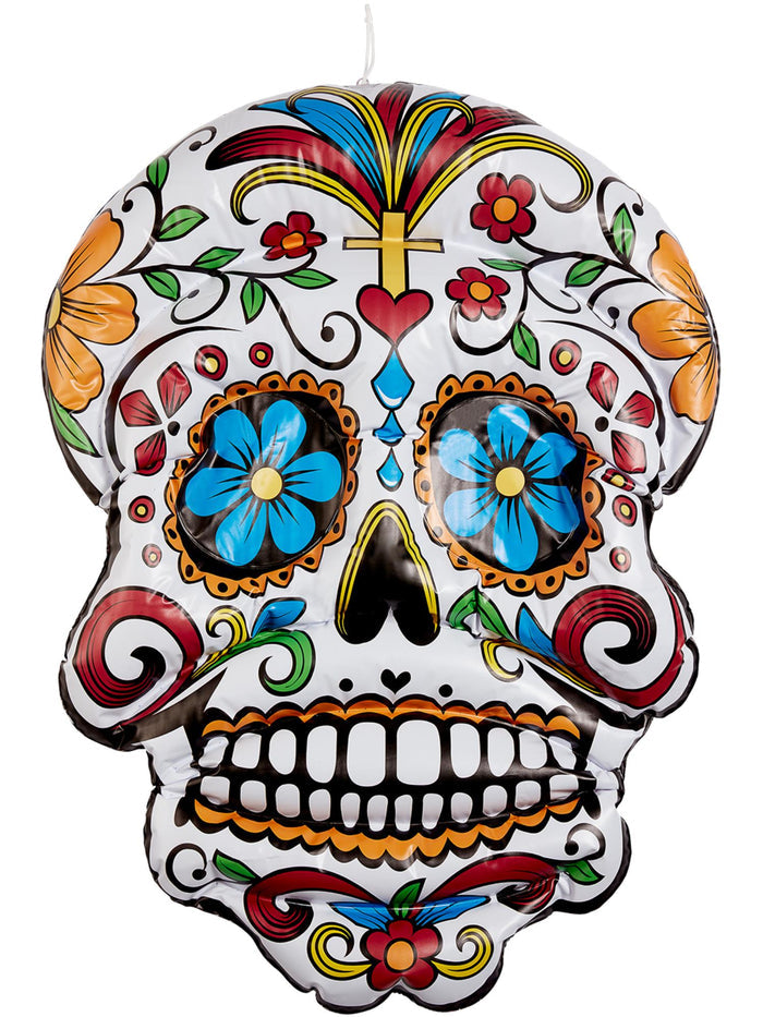 Inflatable Day of the Dead Hanging Skull