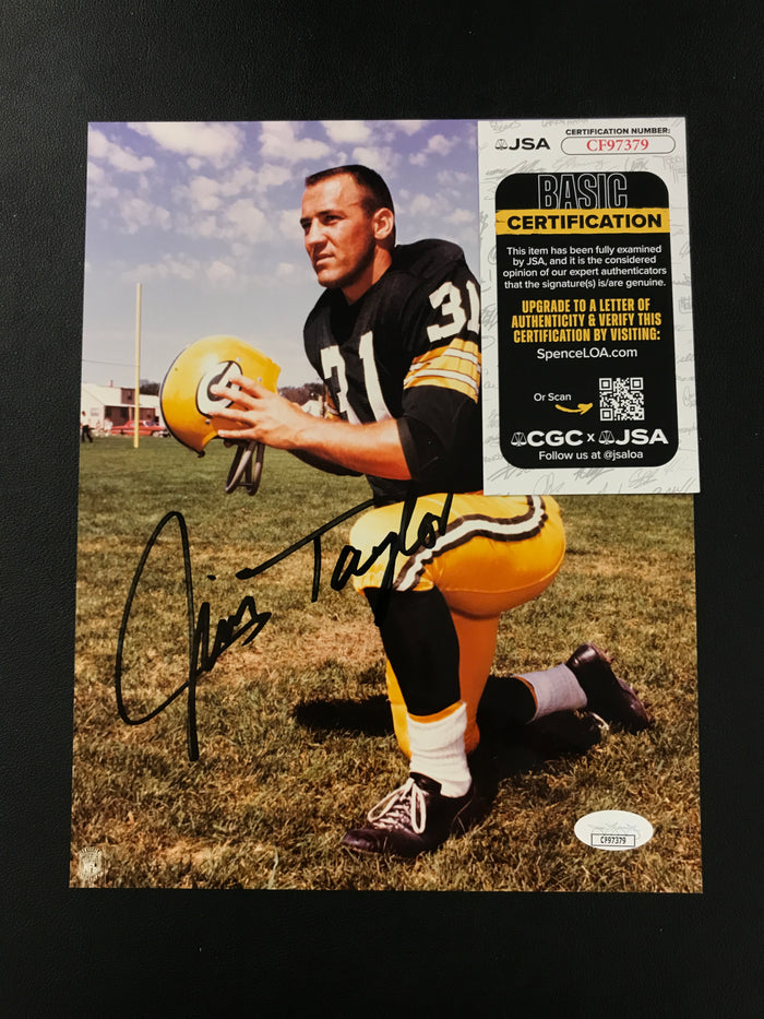 Jim Taylor Signed 8x10 Photo Green Bay Packers HOF JSA Certified