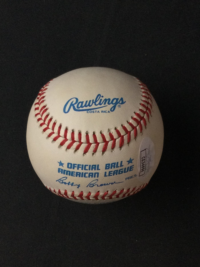 Johnny Sain SIGNED Baseball "48 Champs Braves, 24 Wins" JSA Certified