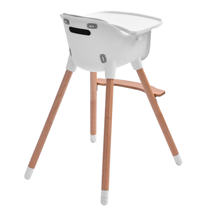 JOY  BABY Amelia 2-in-1 Timber Highchair - Grey