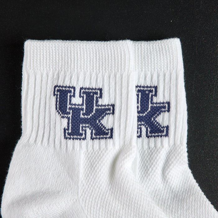 Del Campo Kentucky Wildcats golf socks, embroidered navy UK interlock detail