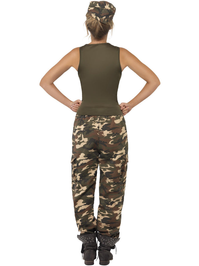 Khaki Camo Deluxe Costume, Female