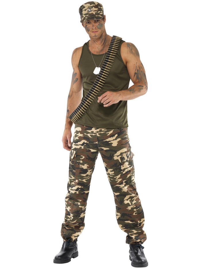Khaki Camo Deluxe Costume, Male