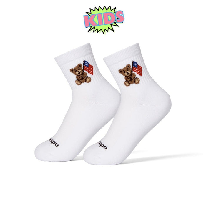 Del Campo Kids American Teddy Bear golf socks