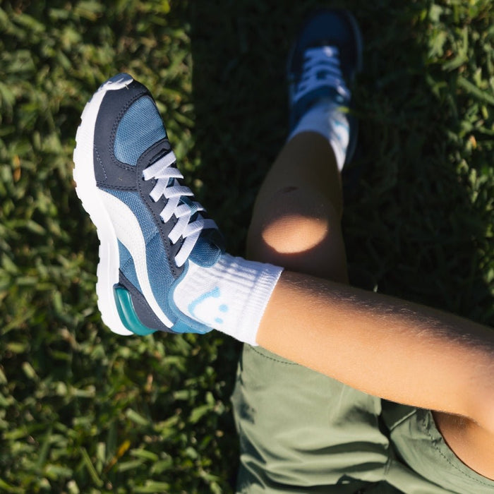 Del Campo Kids Blue Smiley golf socks