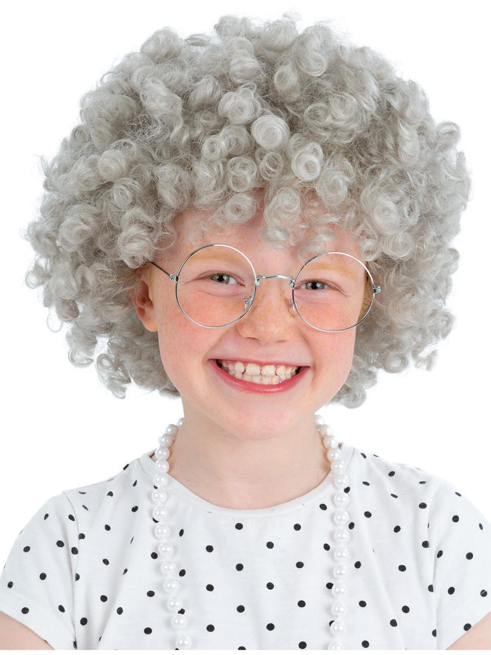 Kids Granny Perm Wig