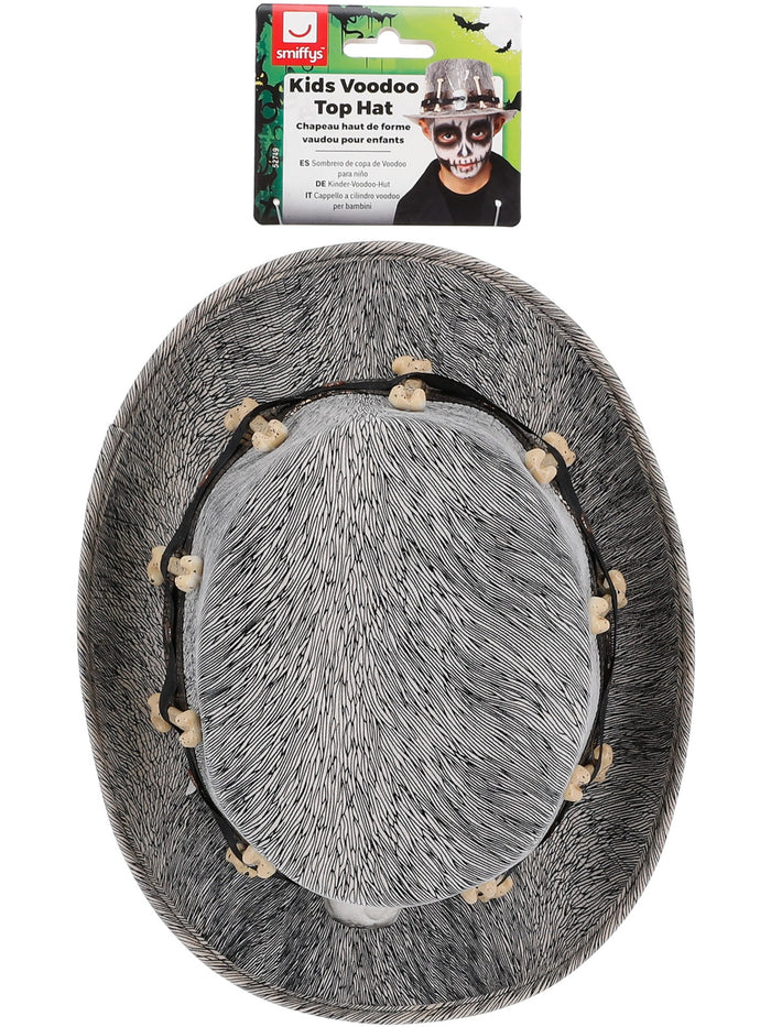 Kids Grey Voodoo Distressed Top Hat