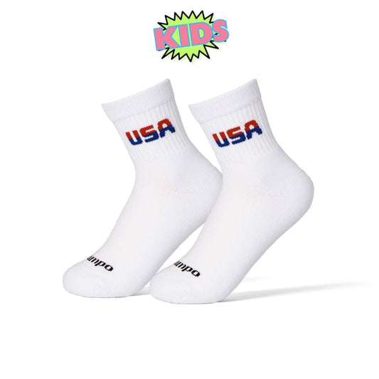 Del Campo Kids Two Tone USA golf socks