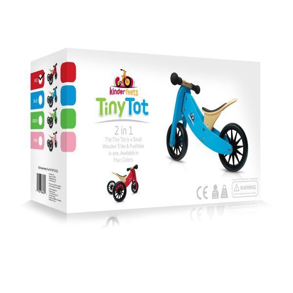 Kinderfeets Tiny Tot 2-in-1 Trike Balance Bike - Coral